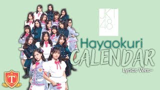 sjkt48  Hayaokuri Calendar team T