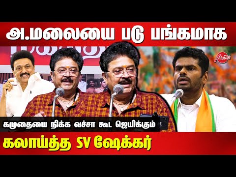 அண்ணாமலையை படு பங்கமாக கலாய்த்த SV Shekher Latest Speech | Annamalai | SV Sekar