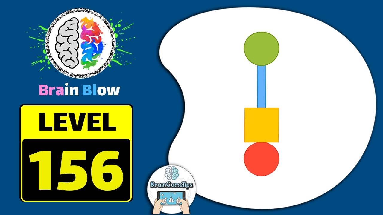 Brain Blow: Genius IQ Test - Level 156 Move The Cube Closer To The Green Ball Answer