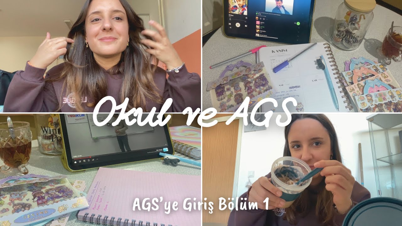 AGS Günlükleri | Okul + ags çalışmalı bir gün ✨ #ags