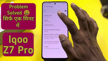 How to change Hotspot setting in Iqoo Z7 Pro , how to enable hotspot in Iqoo Z7 Pro