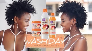 Natural Hair | Wash Routine ft Dark and Lovely Au Naturale