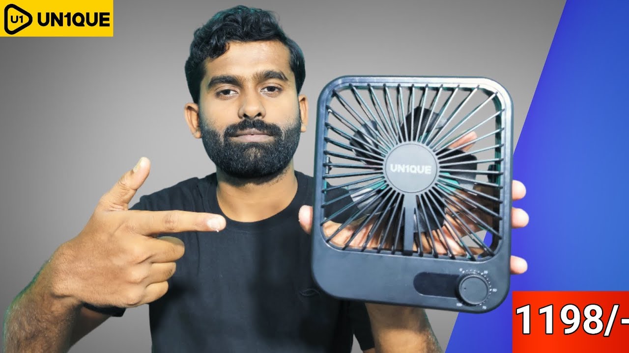 UN1QUE Mini Portable USB rechargeable fan || Best Rechargeable Portable Fan Under ₹1000