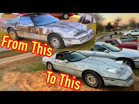 Free Florida Swamp 1985 Chevy Corvette Rescue!! Wash and 1st Drive!! PT 2