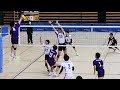 天理大 vs 中央大 第２セット　中島健斗、楠本岳、藤原直也、柿崎晃　　＜全日本インカレ2022＞＜男子バレーボール＞