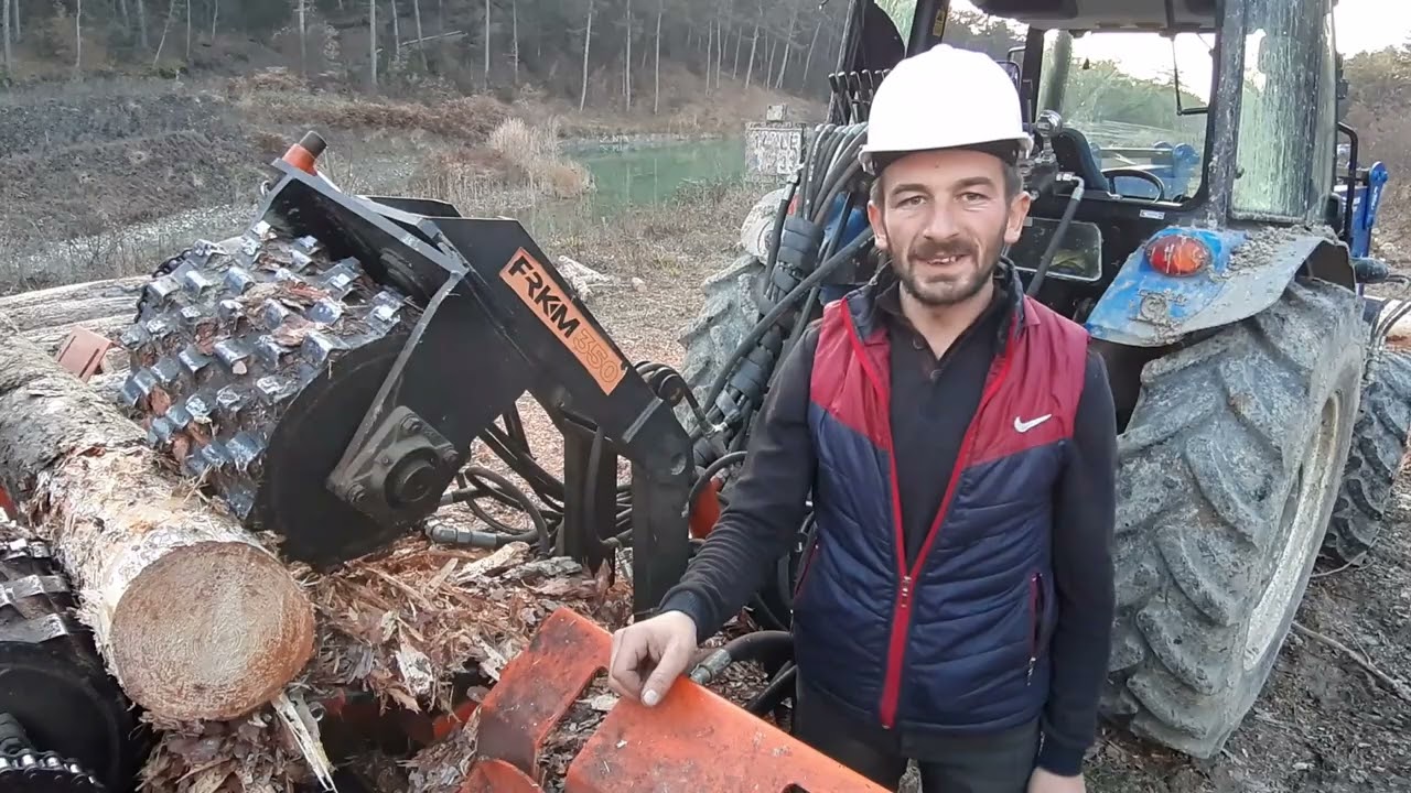 Orman kabuk soyma makinası ile işler hızlı