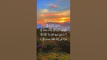 إن للمتقين مفازا | سورة النبأ القارئ : عامر الكاظمي