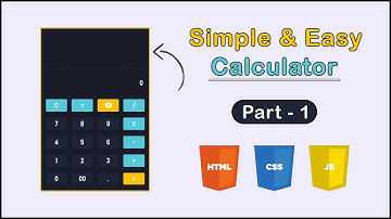 How to make a simple Calculator using HTML CSS and Javascript | Part-1 | By Codies zone | 🔥🔥
