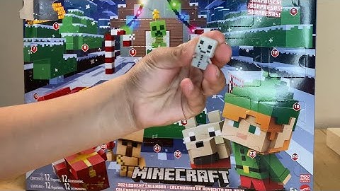 Minecraft Advent Calendar 24 Days of Christmas 2021 UNBOXING & Review Video