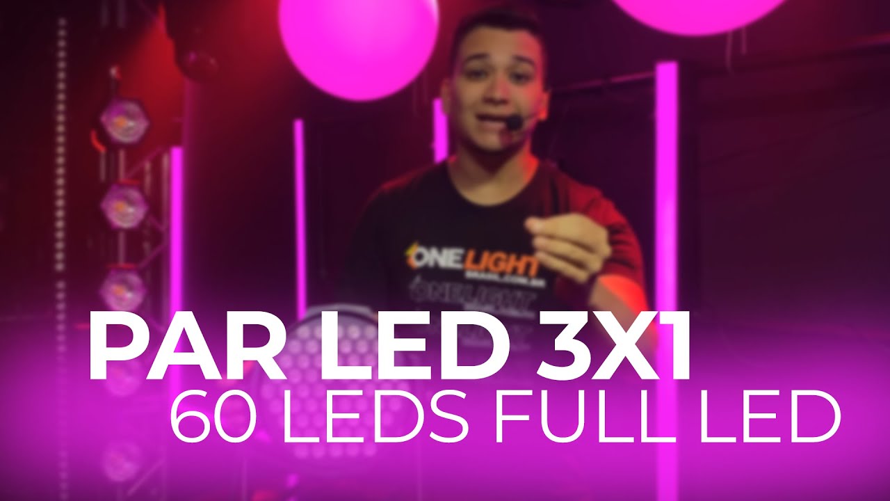 Par Led 3 em 1 (RGB) FULL LeD 60 Leds