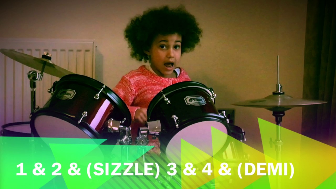 Nandi Lily Bushell Drummer Girl Age 6 1 & 2 & (SIZZLE) 3 (BASE