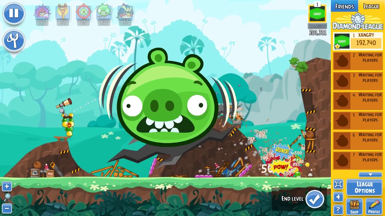 Angry Birds Friends Tournament 305-B Level 1 POWER UP Walkthrough