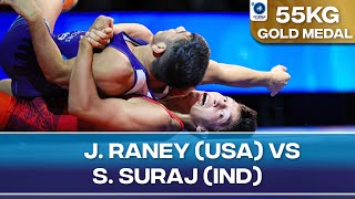 Gold Medal • GR 55Kg • Jordyn Paul RANEY (USA) vs. Suraj SURAJ (IND)