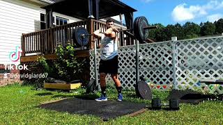 Working split jerks! 5x3 at 185 mixed with goblet squats