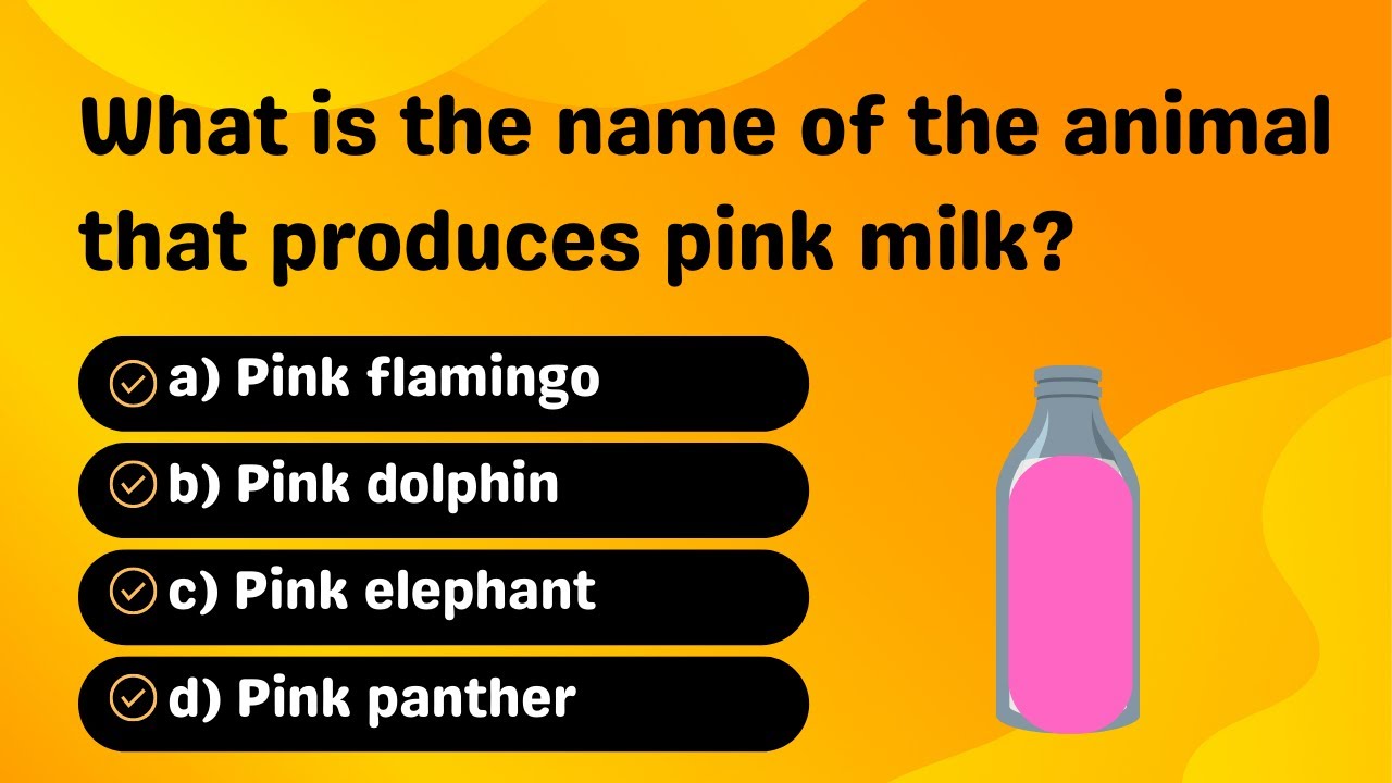 "Get Ready to be Amazed by the Colorful Milk Quiz: From White to Blue ,pink and more colors!!"