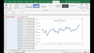 Load Live JSON API Data in MS Excel and Analyze it  - Stock Data Example