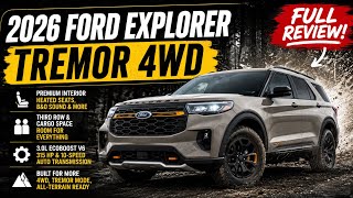 Athlete Statistics 2026 Ford Explorer Tremor Review | Interior, Cargo Space & 3.0L EcoBoost V6