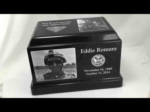 Veteran Urn with engraved photo