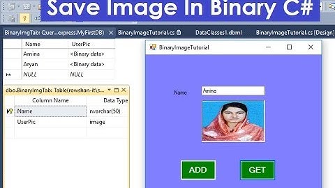 How To Save Image In Database c#. upload binary image in linq to sql