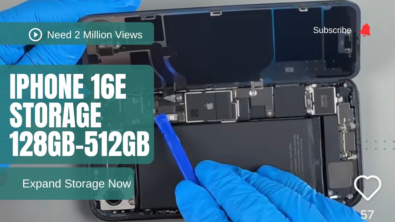 iPhone 16e Storage Expansion Upgrade from 128GB to 512GB  