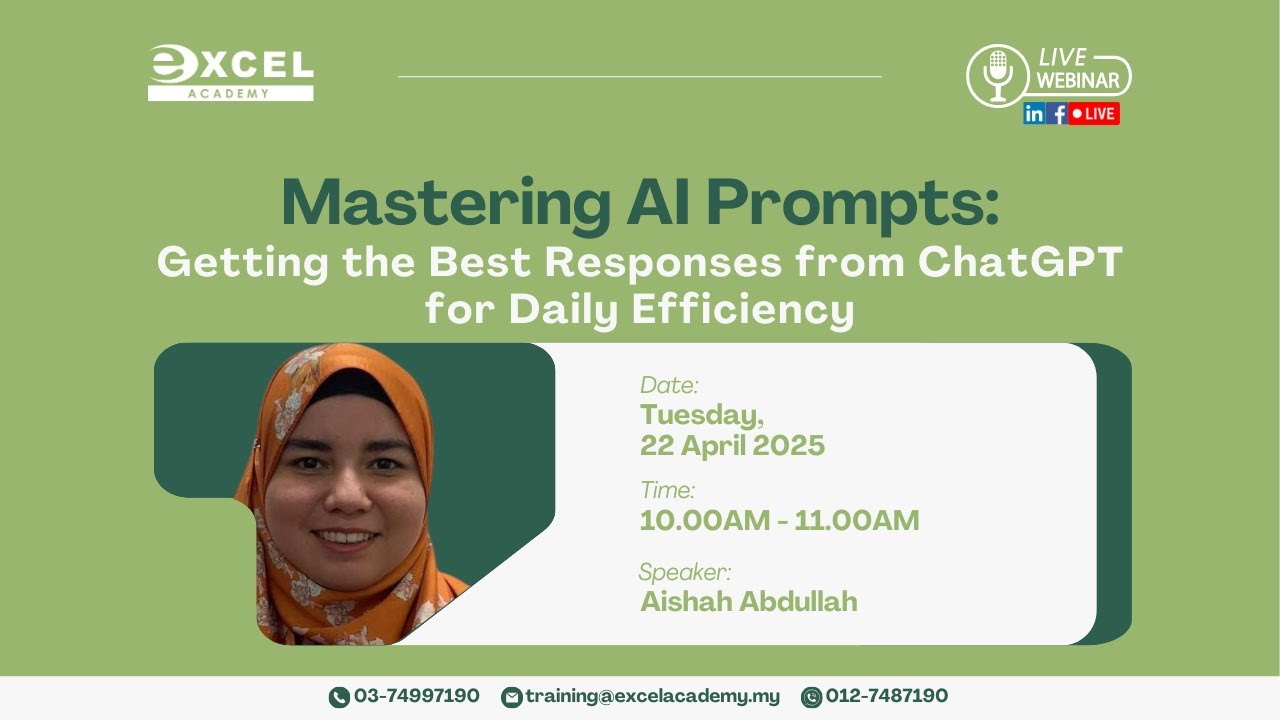 Mastering AI Prompts Getting the Best Responses from ChatGPT | Learning Hour Ep 110