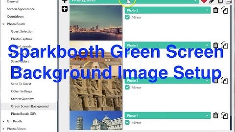 Setup Different Green Screen Backgrounds