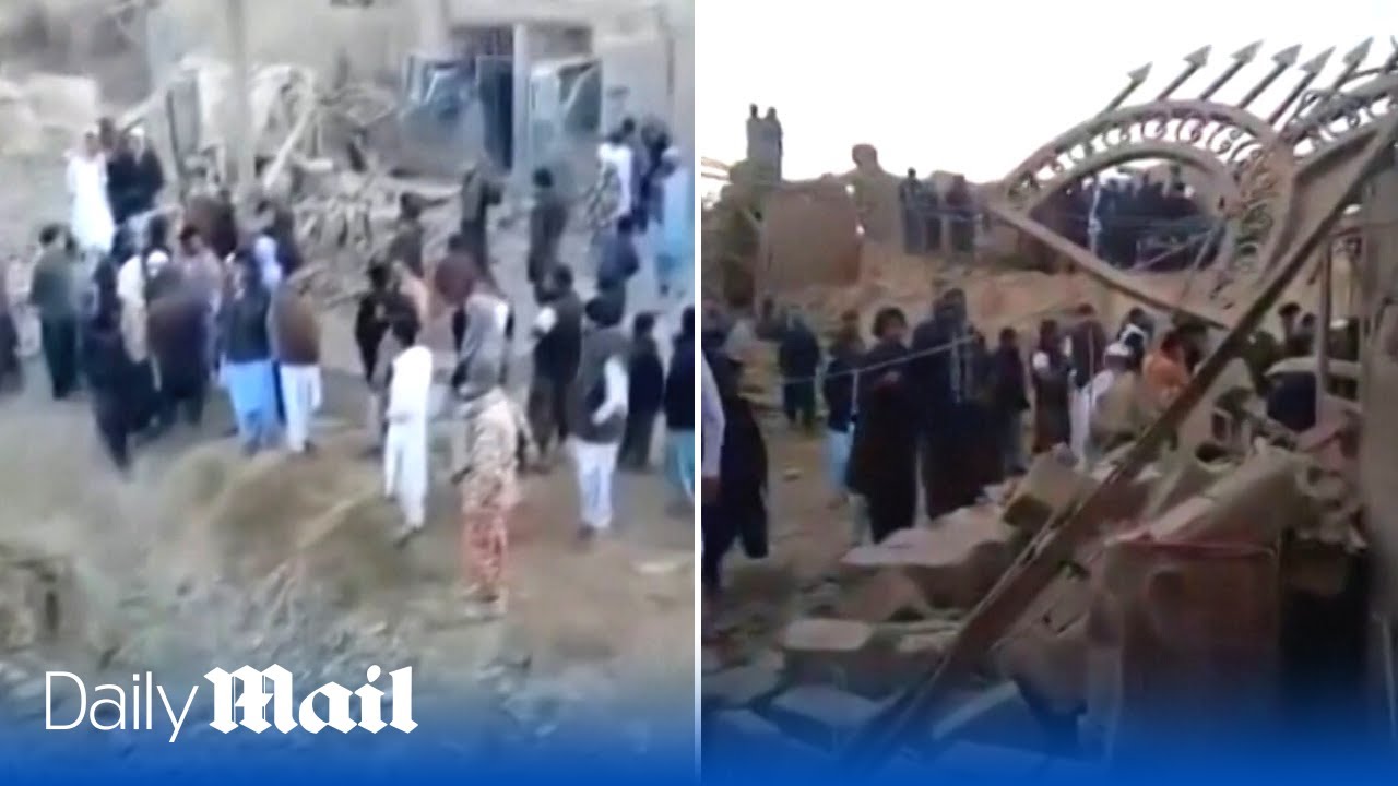 Horrific aftermath of Iran village following strikes carried out by Pakistan