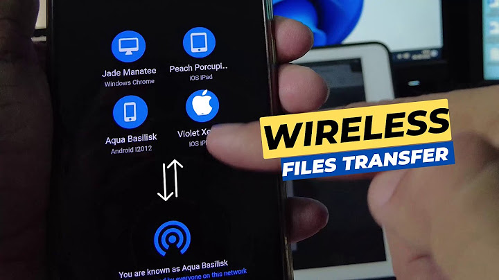 How to transfer files from android to iphone via wifi