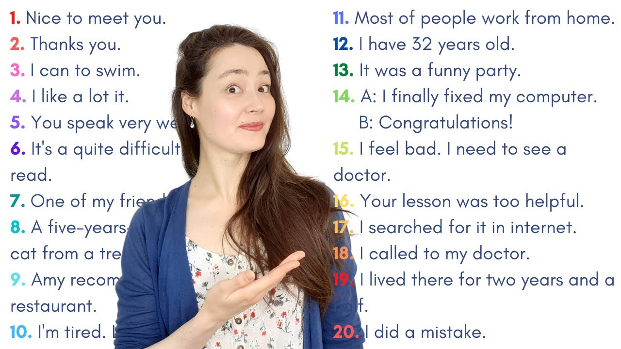 Mistakes we make while speaking english part