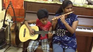 Video thumbnail of "Lydian Nadhaswaram and Amirthavarshini plays Ilayanila song"