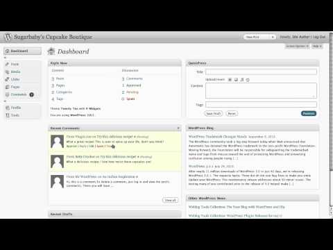 WordPress Dashboard - Part 3