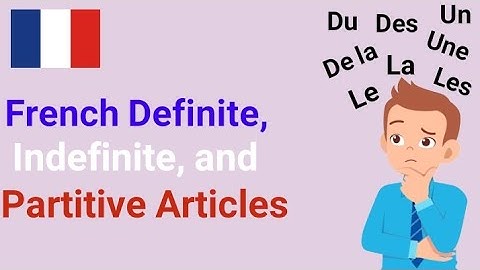French Definite, Indefinite, and Partitive Articles.