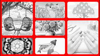 Color by Number Spring Pictures Beach Chairs, Duckling, Easter Tree Hey Color #coloringbook screenshot 5