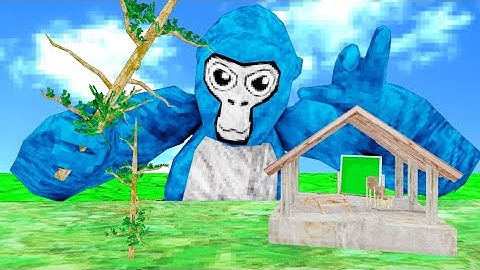 I built FOREST in Gorilla Tag monkey blocks!