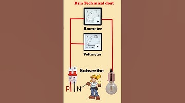 Voltmeter Ammeter  Connection वोल्टमीटर एमीटर का कनेक्शन #electric #electrical #youtubeshorts
