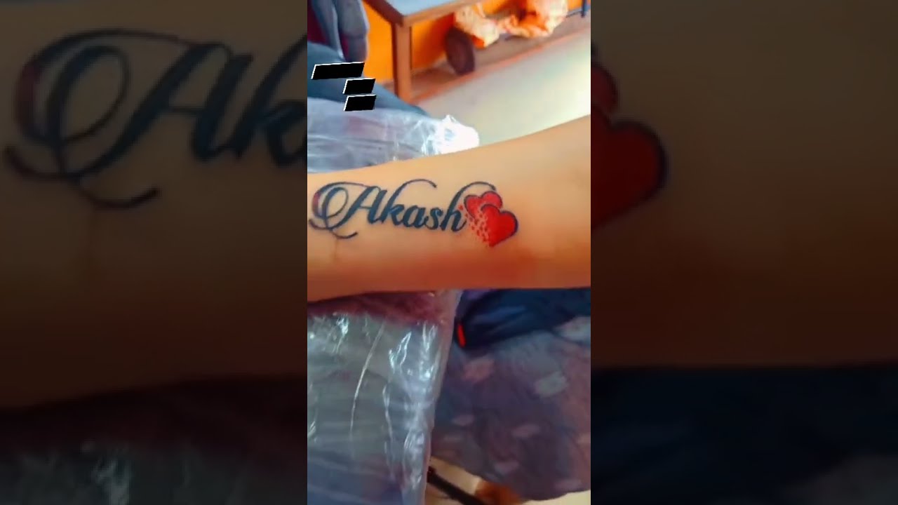 Tattoo uploaded by Vipul Chaudhary  Akash name tattoo Akash name tattoo  design Akash tattoo Akash tattoo ideas  Tattoodo