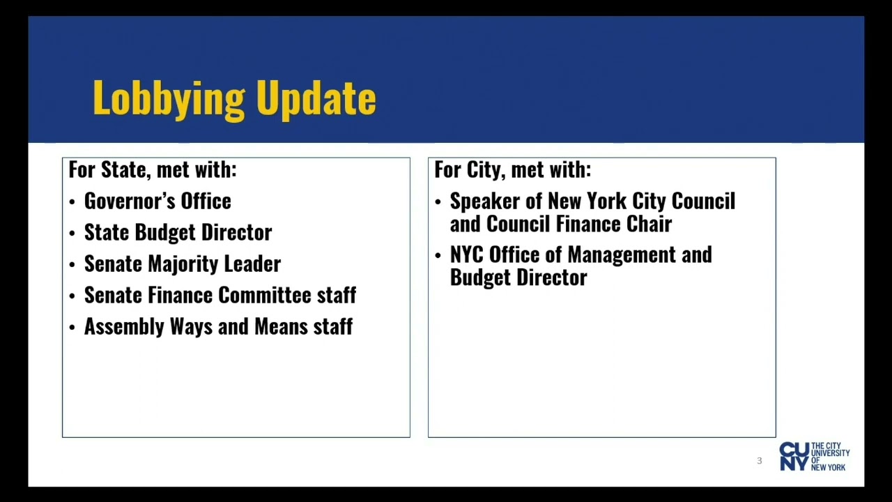 Committee on Advancement & External Affairs (January 22, 2024)
