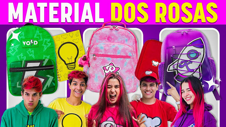 🎒📚 MONTE SEU MATERIAL ESCOLAR dos ROSAS 📗✏️ Jogo das Escolhas