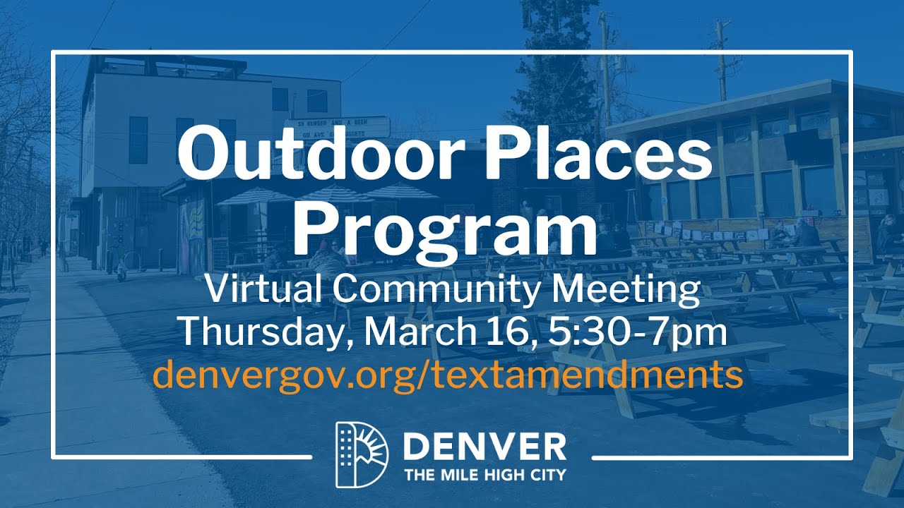 Outdoor Places Program Community Meeting #1