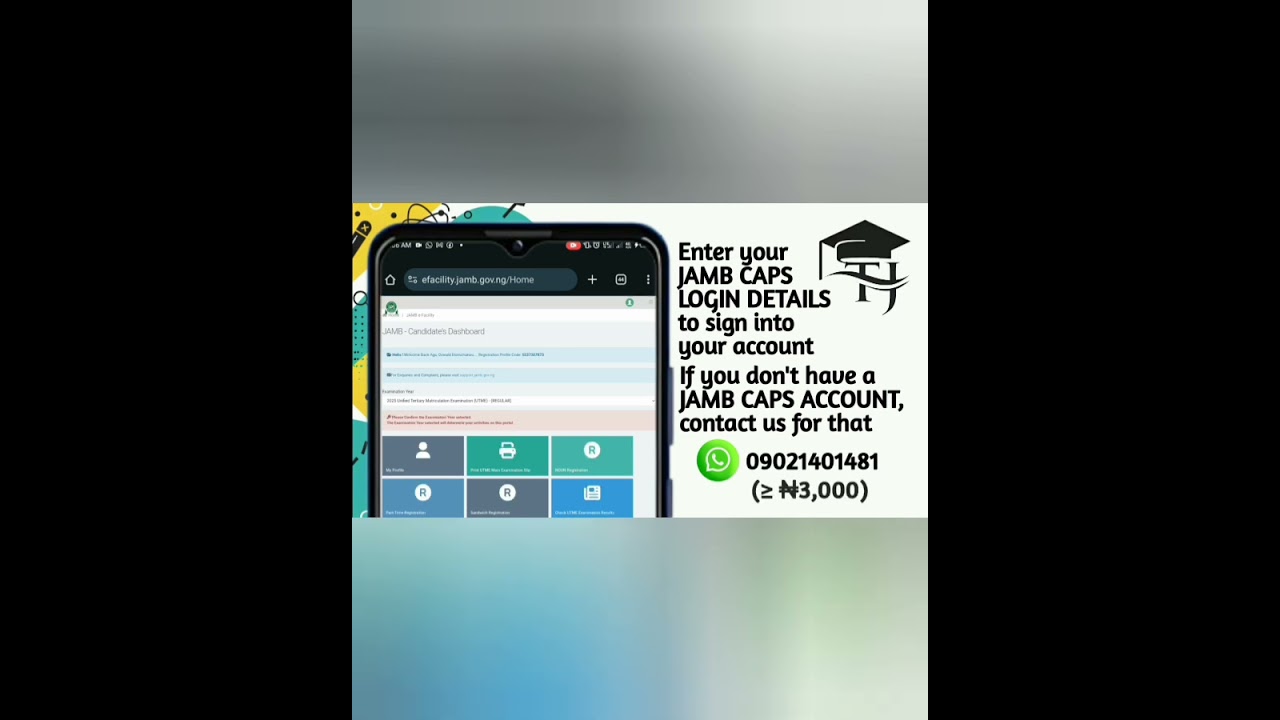 Check Admission Status On JAMB CAPS 