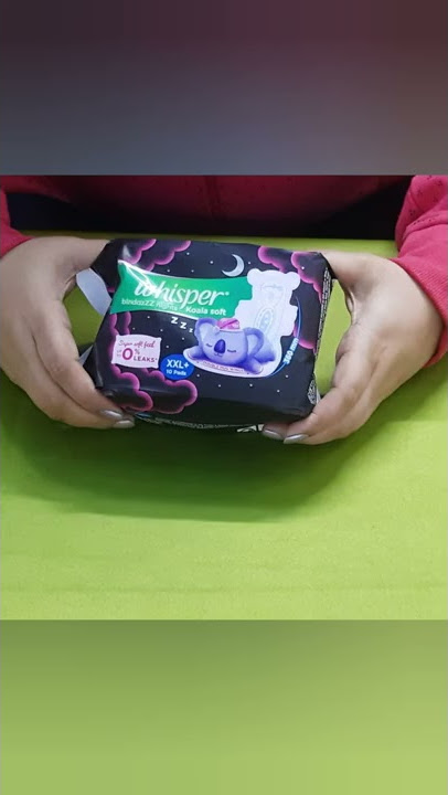 New Whisper Bindazz Nights Koala Soft Sanitary Pads (Napkin) XXL 10 Napkins Video