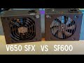 Comparing the Corsair SF600 and the Cooler Master V650 SFX Power Supplies