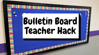 Bulletin Board Teacher Hack - How To Make Sure Your Letters Are Nice and Straight