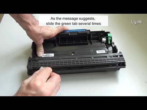 “Slide Green Tab on the Drum Unit” Brother Printers – How to clear the error message