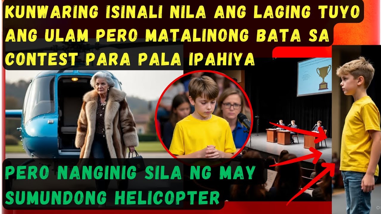 KUNWARING SINALI NILA ANG MAHIRAP NA MATALINONG SYA SA CONTEST, PAHIYA SILA NG SUNDUIN NG HELICOPTR