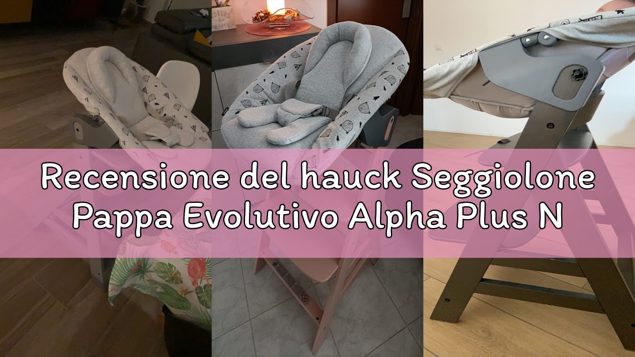 Recensione del hauck Seggiolone Pappa Evolutivo Alpha Plus Newborn Set Premium, Da 0 Mesi con Sdraie