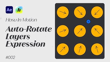 How to make Auto Rotate Layers Expression — After Effects | #aftereffects #motiongraphics