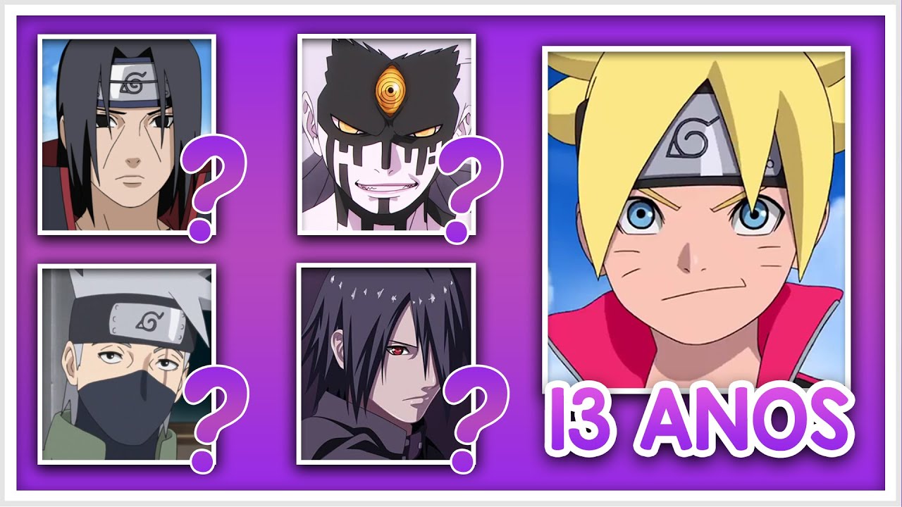 Quantos Anos Tem Os Personagens De NARUTO e BORUTO ? - YouTube