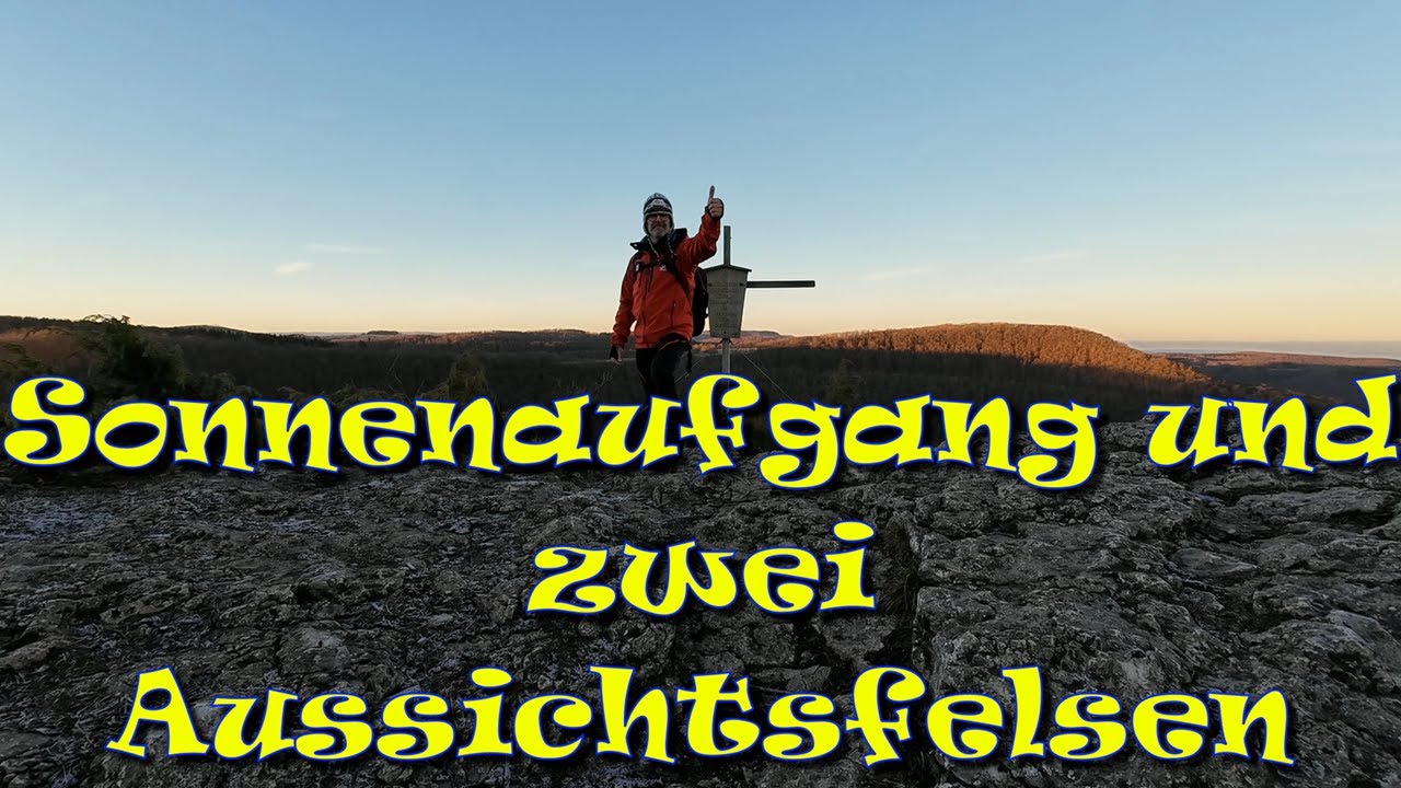 Wandern auf der Schwäbischen Alb | Sonnenaufgang und Aussichtsfelsen