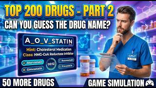 Guess the Drug Challenge! 💊 Top 200 Drugs Part 2 (Pharmacy Tech Study Guide)